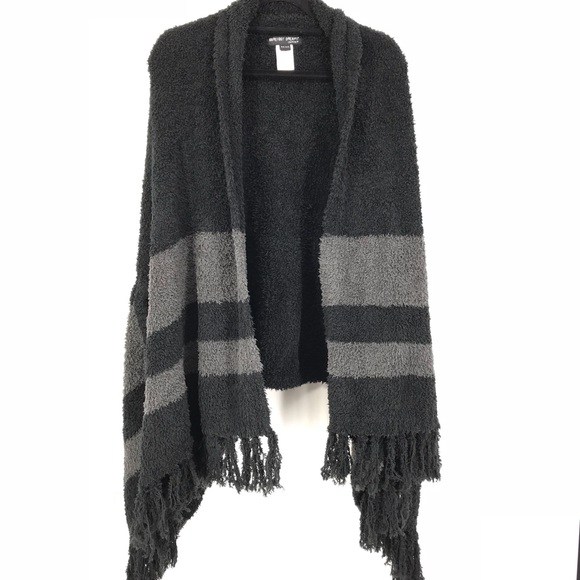 Barefoot Dreams Cozychic Malibu Wrap O/S Black - Picture 1 of 5